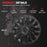 FORAUTOMOD 18 Inch Wheel Covers for Tesla Model 3, Hubcaps for Tesla Model 3, Matte Black Wheel Cover Hubcaps Compatible for Model 3 2024 2023 2022 2021, Accessories, Set of 4 (Asymmetry)
