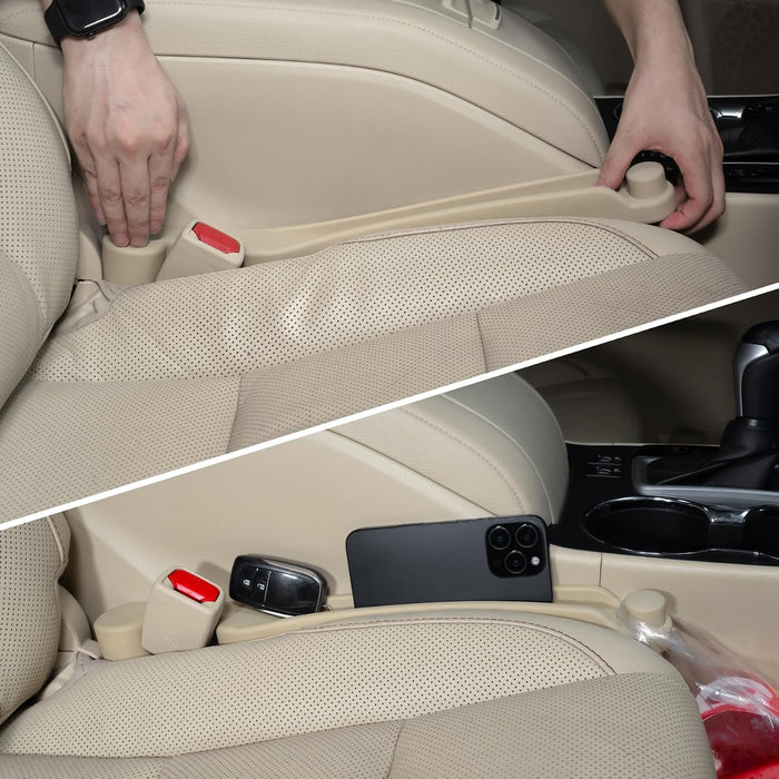 Car Seat Gap Filler Organizer 2Pack Soft Foam 3IN1 Multifunctional