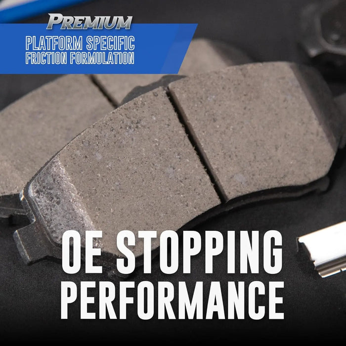 Premium SBC1439 Ceramic Rear Brake Pads for Select Models Genesis G70, G80, Hyundai Coupe, Santa Fe, Fe XL, Kia Sorento, Stinger