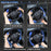 Line Rider Microfiber Leather Sporty Steering Wheel Cover Universal Fits for 95% Truck,Suv,Cars,14.5-15Inch Anti-Slip Safety Comfortable Desgin (Black-Blue)