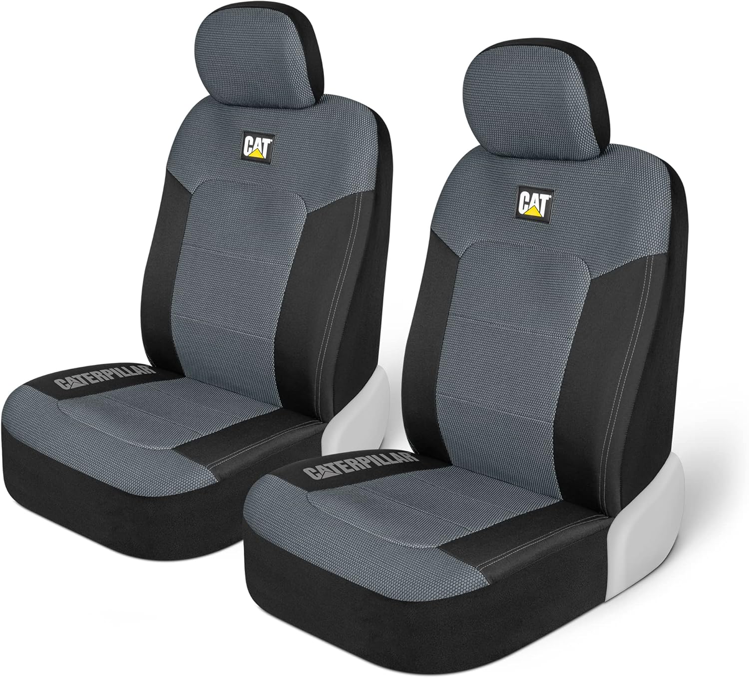 Meshflex Automotive Seat Covers for Cars Trucks and Suvs – Gray Car Seat Covers for Front Seats, Truck Seat Protectors with Comfortable Mesh Back, Set of 2