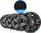 VR Carbon Vehicle Wheel Covers, Premium European-Made Rim Covers with 3-Step Retention System, Durable Hub Caps Fits Most Steel Wheels, Set of 4, 17 Inch
