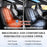 Seat Covers Full Set, Black Seat Covers for Cars 5 Seats, Car Seat Protector, Waterproof Nappa Leather Car Seat Cushion, Front and Rear Car Seat Cover Fit for Most Sedans SUV Pick-Up Truck