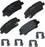 Premium SBC1439 Ceramic Rear Brake Pads for Select Models Genesis G70, G80, Hyundai Coupe, Santa Fe, Fe XL, Kia Sorento, Stinger