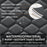 2Pcs Front Car Seat Covers Leather Water Proof Seat Protector Universal Fit for Most Cars Suvs and Trucks Black