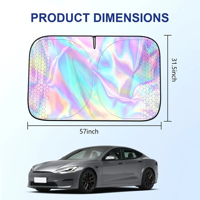 Foldable Anti-Uv Windshield Sunshade for Sedan Suvs - Quick Setup & Smart Design - Blocks Sun Heat UV - Adjustable Size - Perfect Winter Gift - Automotive Exterior Accessories for Men & Women Summervibes Tiktokshopspringglowup