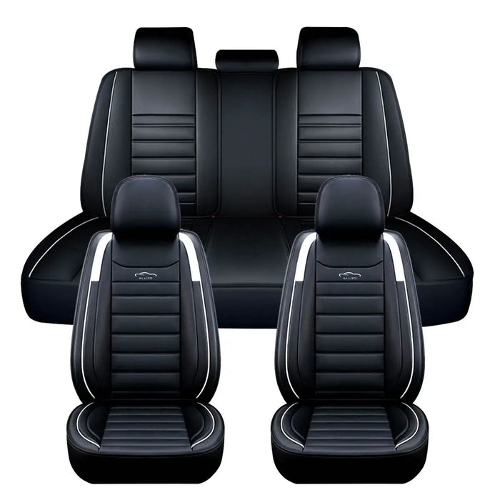 For 1 SEAT/5 SEAT Car Seat Covers Pu Leather Seats Cover Full Set Seat Cushion Cover Front Rear Seat Cover Universal SUV Trucks