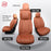 Premium Waterproof Nappa Leather Car Seat Covers Full Set – Universal Fit Seat Covers for Cars, SUVs & Trucks – 5 Seat Automotive Interior Protector, Brown