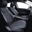 2Pcs Front Car Seat Covers Leather Water Proof Seat Protector Universal Fit for Most Cars Suvs and Trucks Black