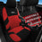 Car Seat Covers for 5 Seats Universal, Fabric Breathable Car Front & Rear Seat Protectors, with Tire Track Details, Airbag Compatible, Full Protection, Fits Most Cars Trucks Vans Suvs, Red Vehicle Seat Covers, Truck Accessories, Car Interior Accessories
