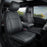 For Ford F150 Seat Covers 2015-2023 2024 2025 2026,Full Set Leather Waterproof Black Trucks Pickup Seat Covers Custom Fit for Ford F150 Accessories,Car Seat Cover for Supercrew/Crewcab(Xl,Xlt)