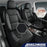 Skechers Memory Foam Seat Covers, Air Cool Mesh Thick Car Seat Covers, Car Seat Covers Front Seats Airbag Compatible, Universal Automotive Comfort for Most Cars, Vans, Trucks, Suv,Black