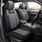 Car Seat Covers Full Set Premium Waterproof Faux Leather Cushion Universal Accessories Fit SUV Truck Sedan Automotive Vehicle Auto Interior Protector (Os010-Gray)