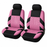 Car Seat Covers for 5 Seats Universal, Fabric Breathable Car Front & Rear Seat Protectors, with Tire Track Details.