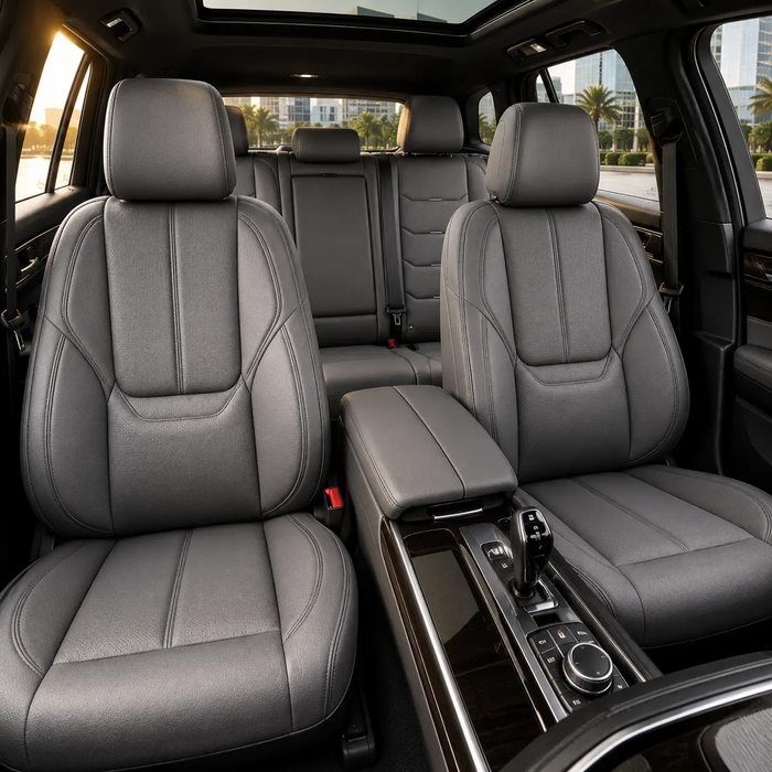 Luxury NAPPA Leather Car Seat Protector Set - Universal Fit