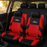 Car Seat Covers for 5 Seats Universal, Fabric Breathable Car Front & Rear Seat Protectors, with Tire Track Details.