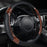 Premium Universal Sport Steering Wheel Cover 14.5-15 Inch – Soft Microfiber Leather, Anti-Slip Grip, Comfortable Fit for Most Cars, SUVs & Trucks – Black & Yellow