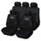 Car Seat Covers for 5 Seats Universal, Fabric Breathable Car Front & Rear Seat Protectors, with Tire Track Details, Airbag Compatible, Full Protection, Fits Most Cars Trucks Vans Suvs, Red Vehicle Seat Covers, Truck Accessories, Car Interior Accessories