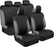 Ultrasleek Beige Seat Covers for Cars Full Set, Two-Tone Front Seat Covers with Matching Back Seat Cover, Stylish Car Seat Protectors with Split Bench Design,