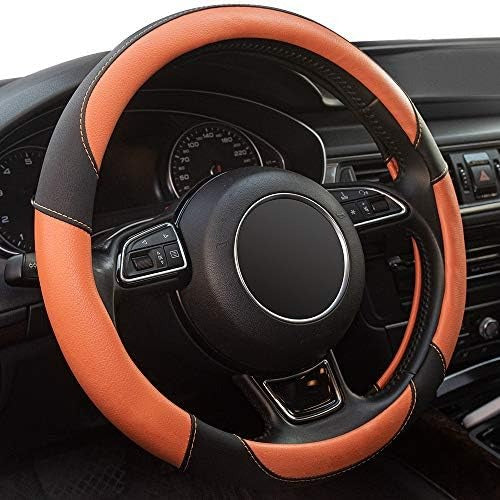 Black Microfiber Steering Wheel Cover 14.5–15"