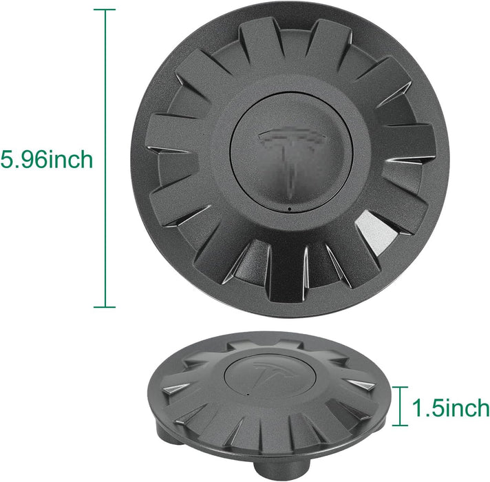 4 Pack Wheel Center Cap for Model 3 2024 Highland Wheel Hub Cover Wheel Center Cap Kit Model 3 Center Replacement Exterior Accessories,Matte Black