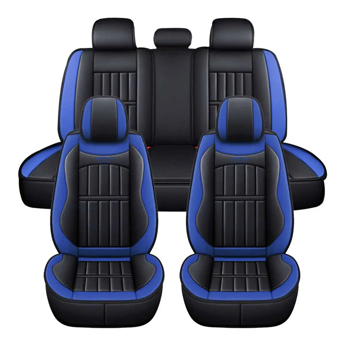 For 1 SEAT/5 SEAT Car Seat Covers Pu Leather Seats Cover Full Set Seat Cushion Cover Front Rear Seat Cover Universal SUV Trucks