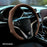 Napa Leather Steering Wheel Cover, Ultra-Thin Breathable Anti-Slip Grip Car Accessories, Toolless Quick-Turns All-Weather Modern Style Noble Black Accessories for Car, Compatible with 2026 New Vehicles