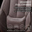 **Universal Waterproof Nappa Leather Car Seat Covers Full Set for 5 Seats – Front & Rear Auto Seat Protectors with Head Pillows, Airbag Compatible, Fits Most Cars, SUVs & Trucks, Brown**