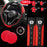 10Pcs Universal Luxury Car Steering Wheel Cover, Shoulder Protector with Daisy Vent Clips - Value-Added Combo Set, Non-Slip Breathable All-Season Interior Decor Gift for Most, Steering Wheel Cover, Steering Wheel Cover for Car