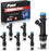 Fuel Injector for FJ319 12569573 Set of 6 Compatible with Isuzu Buick Chevrolet GMC Hummer Oldsmobile Saab Rainier Colorado LUV Trailblazer EXT Canyon Envoy XL XUV H3 Ascender I-290 1999-2008