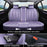 Universal Seat Covers Full Set, 5 Seats Universal Seat Covers for Cars, Waterproof NAPPA Leather Car Seat Covers with Head Pillow, Auto Protectors Fit for Most Sedans SUV Pick-Up Truck-Purple
