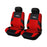 Car Seat Covers for 5 Seats Universal, Fabric Breathable Car Front & Rear Seat Protectors, with Tire Track Details, Airbag Compatible, Full Protection, Fits Most Cars Trucks Vans Suvs, Red Vehicle Seat Covers, Truck Accessories, Car Interior Accessories
