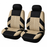Car Seat Covers for 5 Seats Universal, Fabric Breathable Car Front & Rear Seat Protectors, with Tire Track Details.