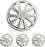 Hubcap for Tesla Model 3 Wheel Cover 18 Inch Hub Cap Replacement Uberturbine Wheel Covers for Model 3 Rim Protector 4PCS (Silver, Model 3“18 Inch)