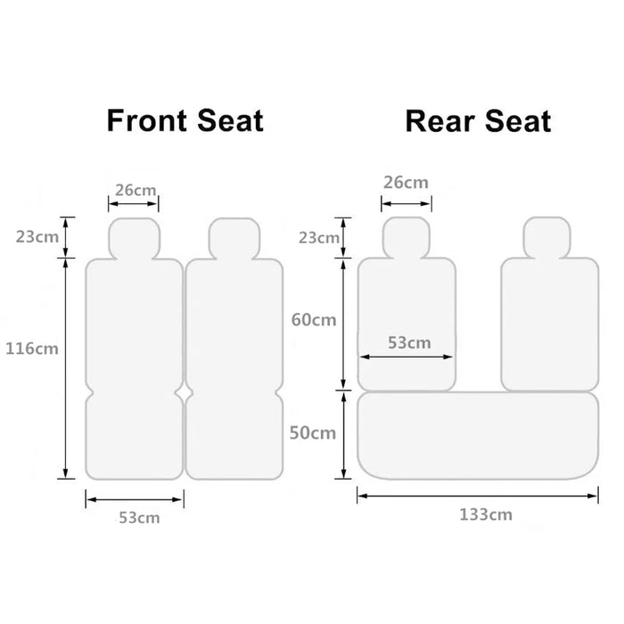 For 1 SEAT/5 SEAT Car Seat Covers Pu Leather Seats Cover Full Set Seat Cushion Cover Front Rear Seat Cover Universal SUV Trucks