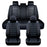 For 1 SEAT/5 SEAT Car Seat Covers Pu Leather Seats Cover Full Set Seat Cushion Cover Front Rear Seat Cover Universal SUV Trucks