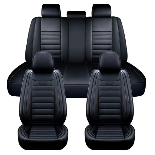For 1 SEAT/5 SEAT Car Seat Covers Pu Leather Seats Cover Full Set Seat Cushion Cover Front Rear Seat Cover Universal SUV Trucks