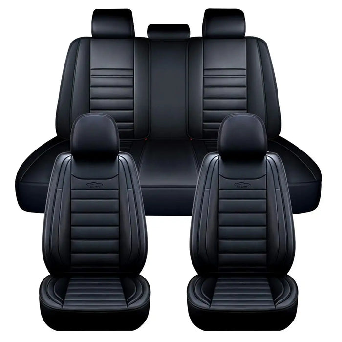 For 1 SEAT/5 SEAT Car Seat Covers Pu Leather Seats Cover Full Set Seat Cushion Cover Front Rear Seat Cover Universal SUV Trucks