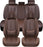 **Universal Waterproof Nappa Leather Car Seat Covers Full Set for 5 Seats – Front & Rear Auto Seat Protectors with Head Pillows, Airbag Compatible, Fits Most Cars, SUVs & Trucks, Brown**