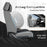  Leather Seat Covers Full Set, 5 Seats Seat Covers for Cars, Waterproof Nappa Leather Car Seat Covers with Head Pillow, Seat Protectors Car Seat Cushion Universal Fit for Most Cars (Gray&Black)