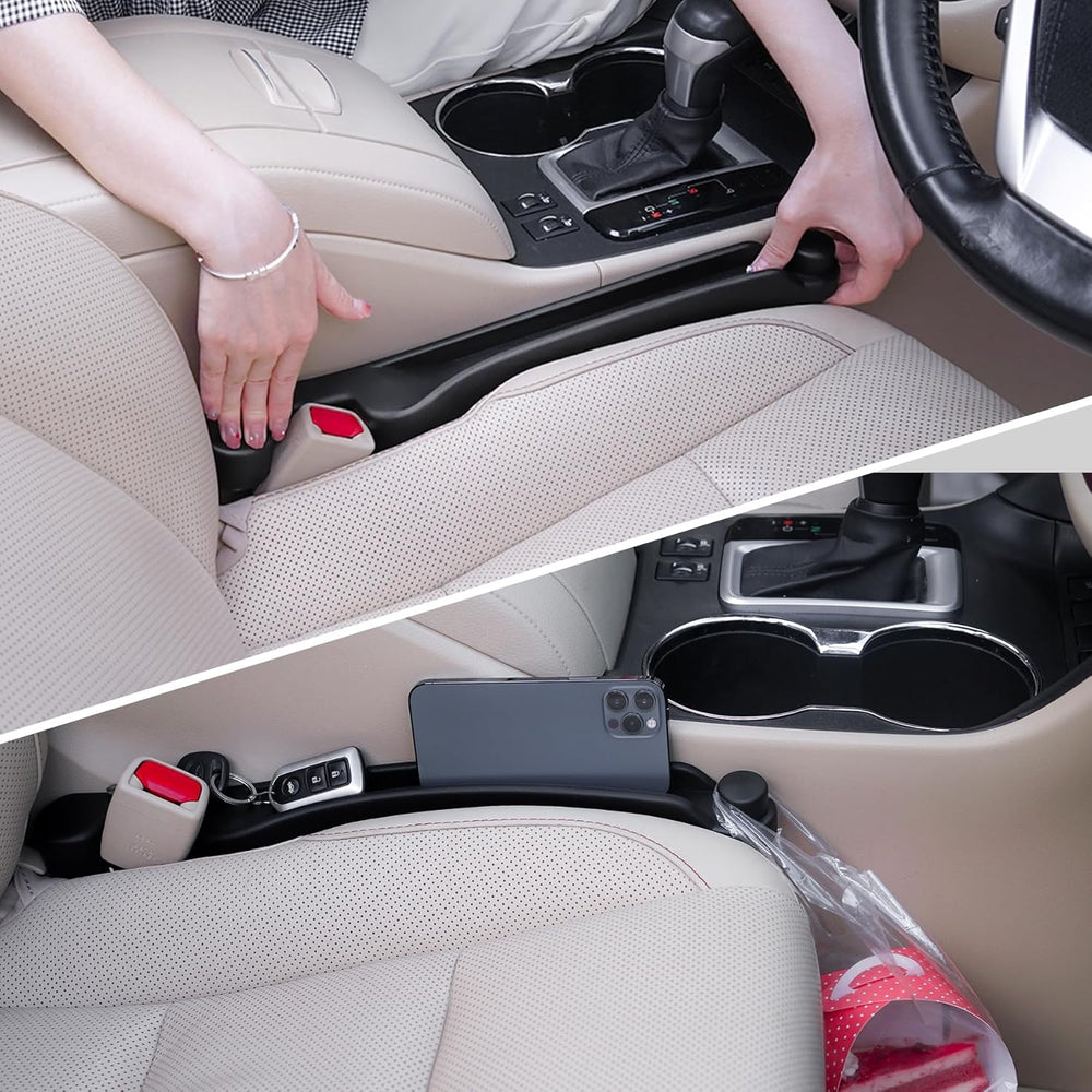 Car Seat Gap Filler Organizer 2Pack Soft Foam 3IN1 Multifunctional
