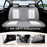**Universal Waterproof Nappa Leather Car Seat Covers Full Set for 5 Seats – Luxury Seat Protectors with Head Pillows, Airbag Compatible, Universal Fit for Cars, SUVs & Trucks, Gray & White*