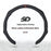 Leather 5D Universal Steering Wheel Cover with Centering Mark Quick Install Non Slip Breathable Ultra Thin Fit for All Seasons Automotive Accessory White Premium Quality Wheel Cover for GMC