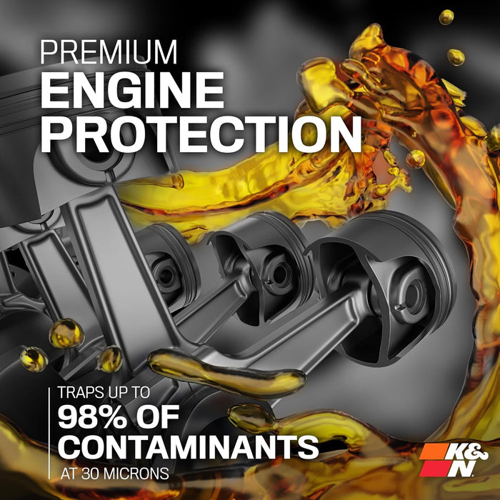 Premium Oil Filter: 20,000 Mile Engine Protection with Wrench off Nut: Compatible with Select 1990-2023 INFINITI/MAZDA/NISSAN/SUBARU Vehicle Models (See Description for Select Models), HP-1008