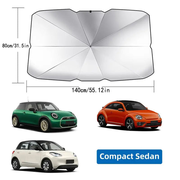 Foldable Anti-Uv Windshield Sunshade, Multipurpose Car Front Window Heat Protective Umbrella for Sedan Suvs, Automotive Exterior Accessories for Men & Women, Car Stuff, Vehicle