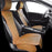 2Pcs Front Car Seat Covers Leather Water Proof Seat Protector Universal Fit for Most Cars Suvs and Trucks Black