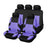 Car Seat Covers for 5 Seats Universal, Fabric Breathable Car Front & Rear Seat Protectors, with Tire Track Details.