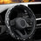 Luxury Red Rhinestone Steering Wheel Cover – Soft Leather, Anti-Slip Grip, Universal 15 Inch Fit for Cars, SUVs, Vans & Trucks