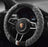 Fluffy Steering Wheel Cover Universal 15 Inch – Soft Plush Faux Fur, Non-Slip Winter Grip for Cars, SUVs & Trucks – Black