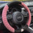 Fluffy Steering Wheel Cover Universal 15 Inch – Soft Plush Faux Fur, Non-Slip Winter Grip for Cars, SUVs & Trucks – Black